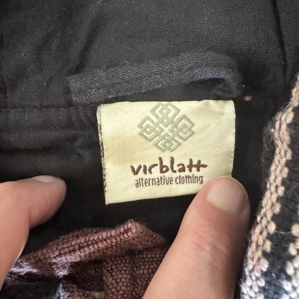 Virblatt Maroon Toggle Button Pullover Jacket Baj… - image 3